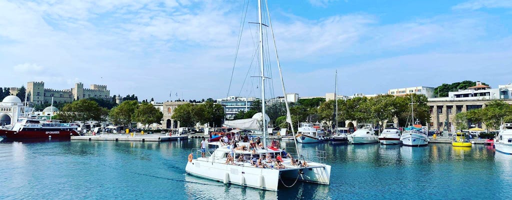 Catamaran day cruise with lunch in Rhodes