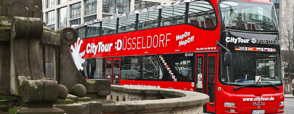 24-uurs hop on, hop off-bustour door Düsseldorf