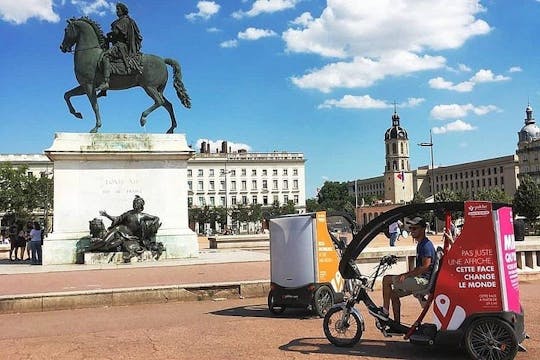 Excursão histórica de pedicab de 1 ou 2 horas em Lyon