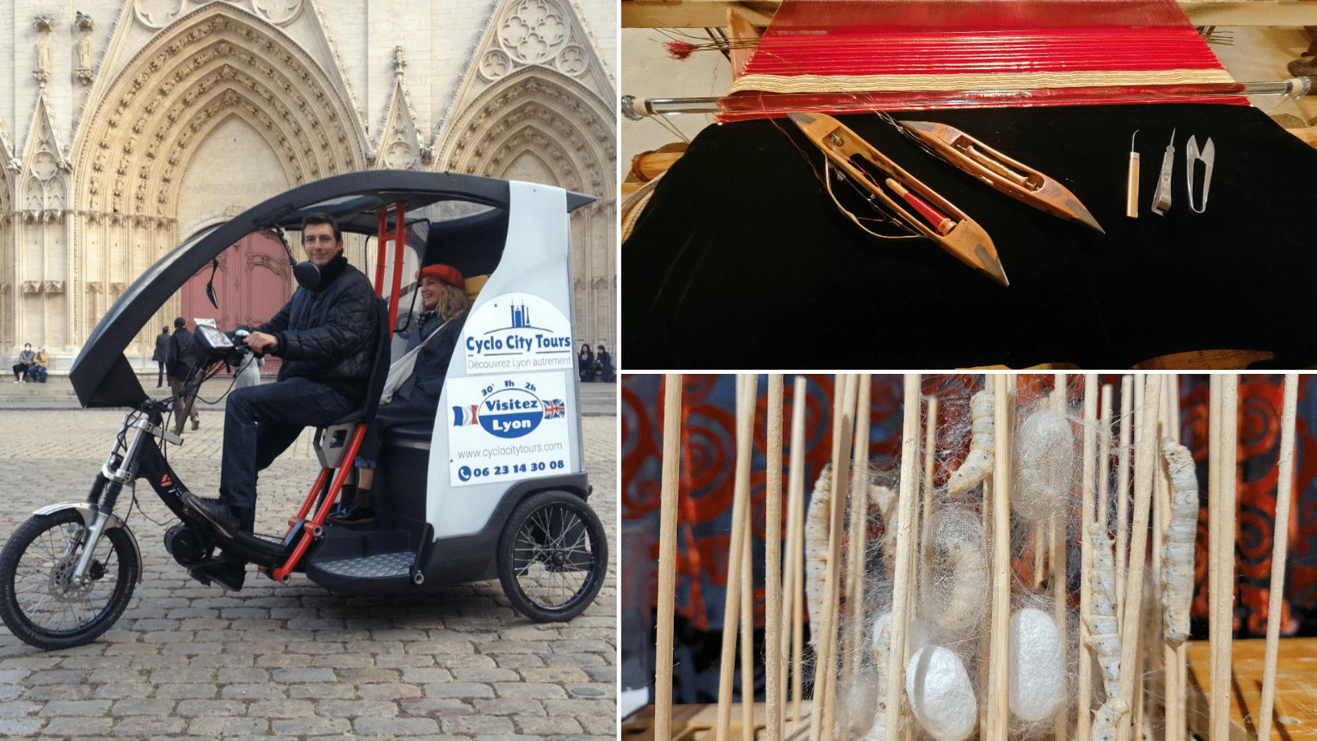 Lyon capital do passeio de pedicab Silk