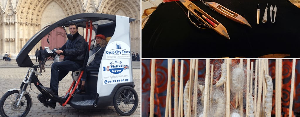 Lyon capital of Silk pedicab tour