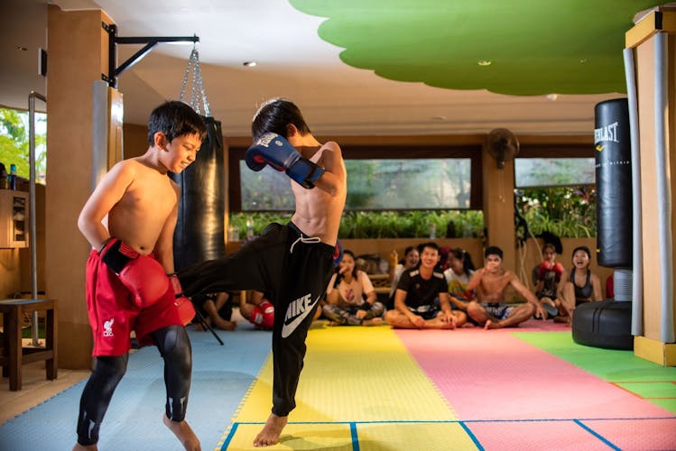 Thai boxing private group training for 4 people