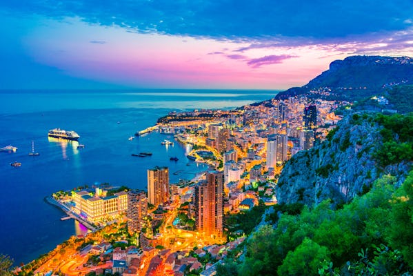 Visite privée de jour en nuit d'Eze et de Monaco au départ de Nice