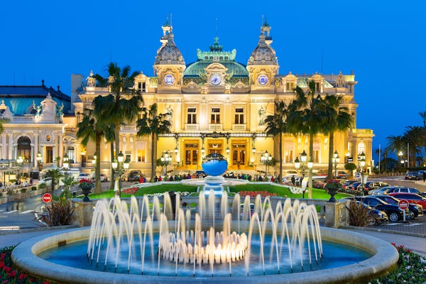 Tour privado de Monte Carlo à noite de Nice