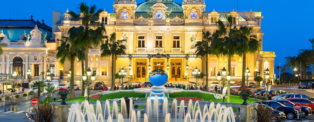 Privérondleiding door Monte Carlo 's nachts vanuit Nice