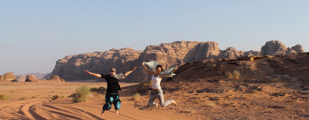 Tour privato di mezza giornata del Wadi Rum da Petra