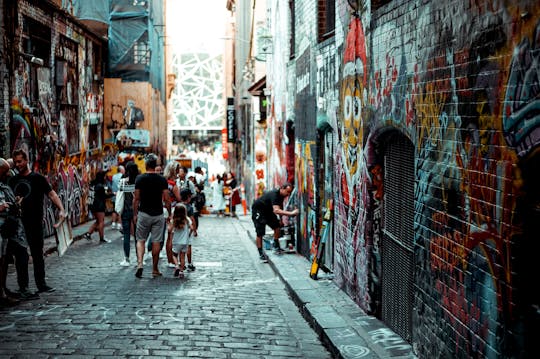 Street art clue hunt trail in Melbourne