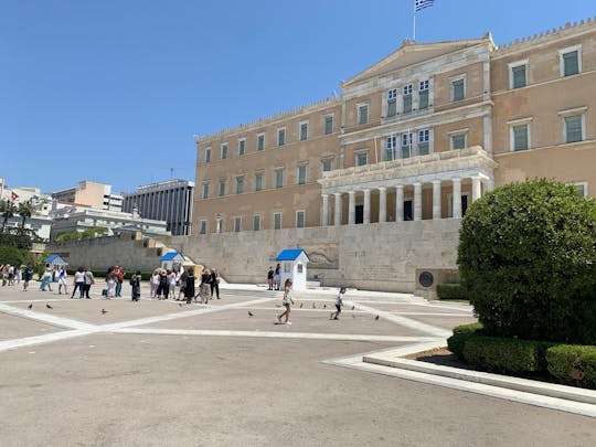 Athen auf einem Mobilitätsroller