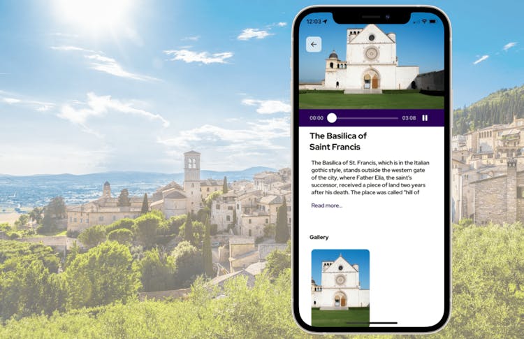 Assisi self-guided audio tour