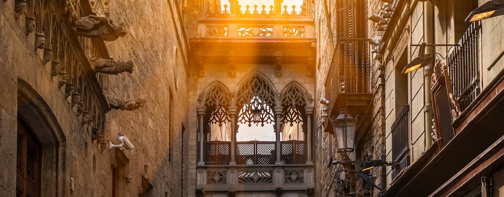 Visite à pied de Barcelone en petit groupe avec promenade en bateau