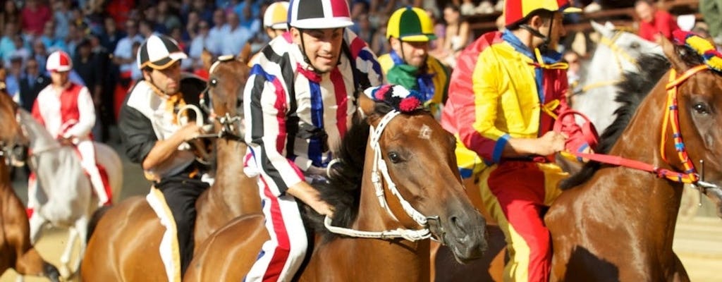 Palio of Siena day trip with dinner and drinks from Florence