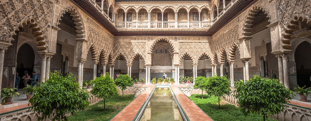 Entradas sem fila e visita guiada por Alcázar e pela Catedral de Sevilha