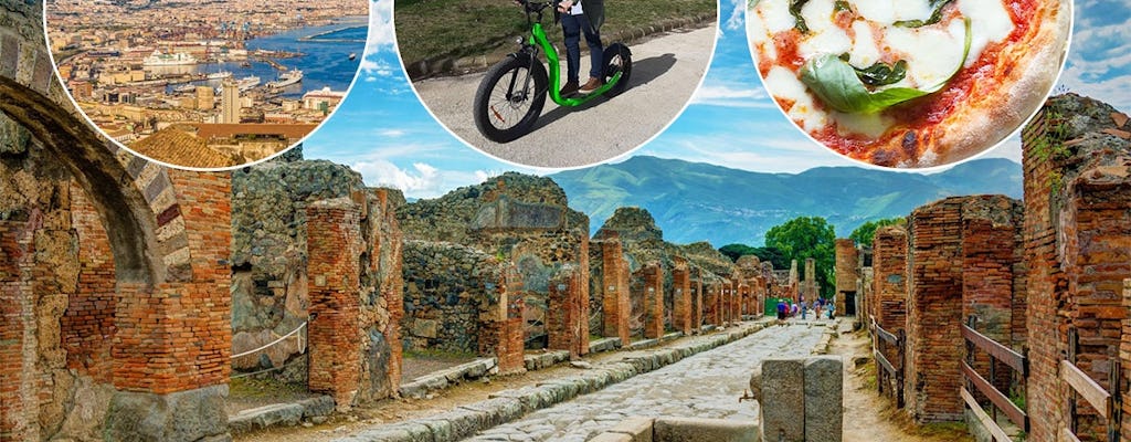 Tour de scooter elétrica por Nápoles e visita guiada pelas ruínas de Pompeia
