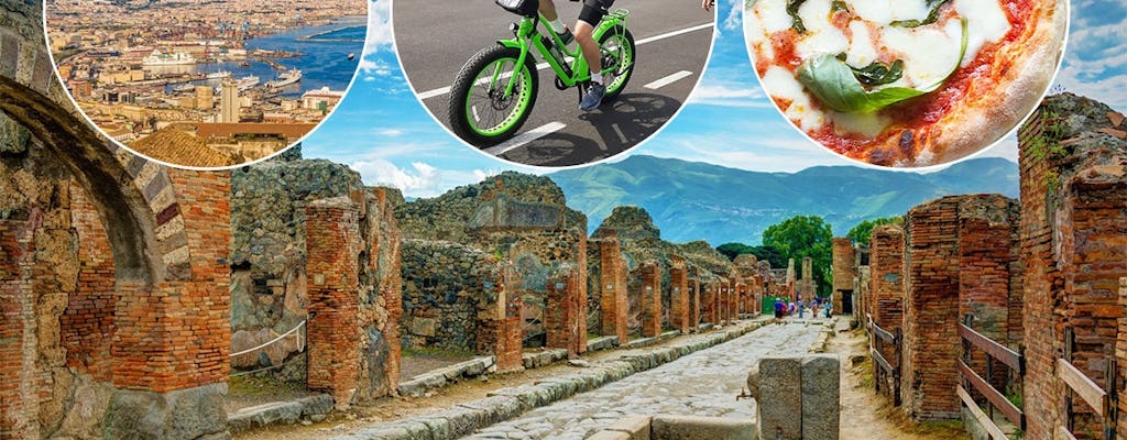 Excursão de bicicleta elétrica por Nápoles e visita guiada às ruínas de Pompeia