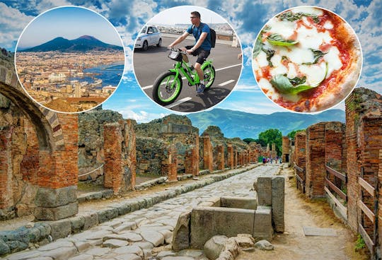 Excursão de bicicleta elétrica por Nápoles e visita guiada às ruínas de Pompeia