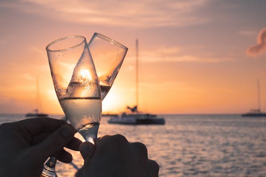 Sunset cruise with BlueFinn catamaran in Curaçao