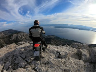 Guided motorcycle ride to Brač or Hvar with lunch