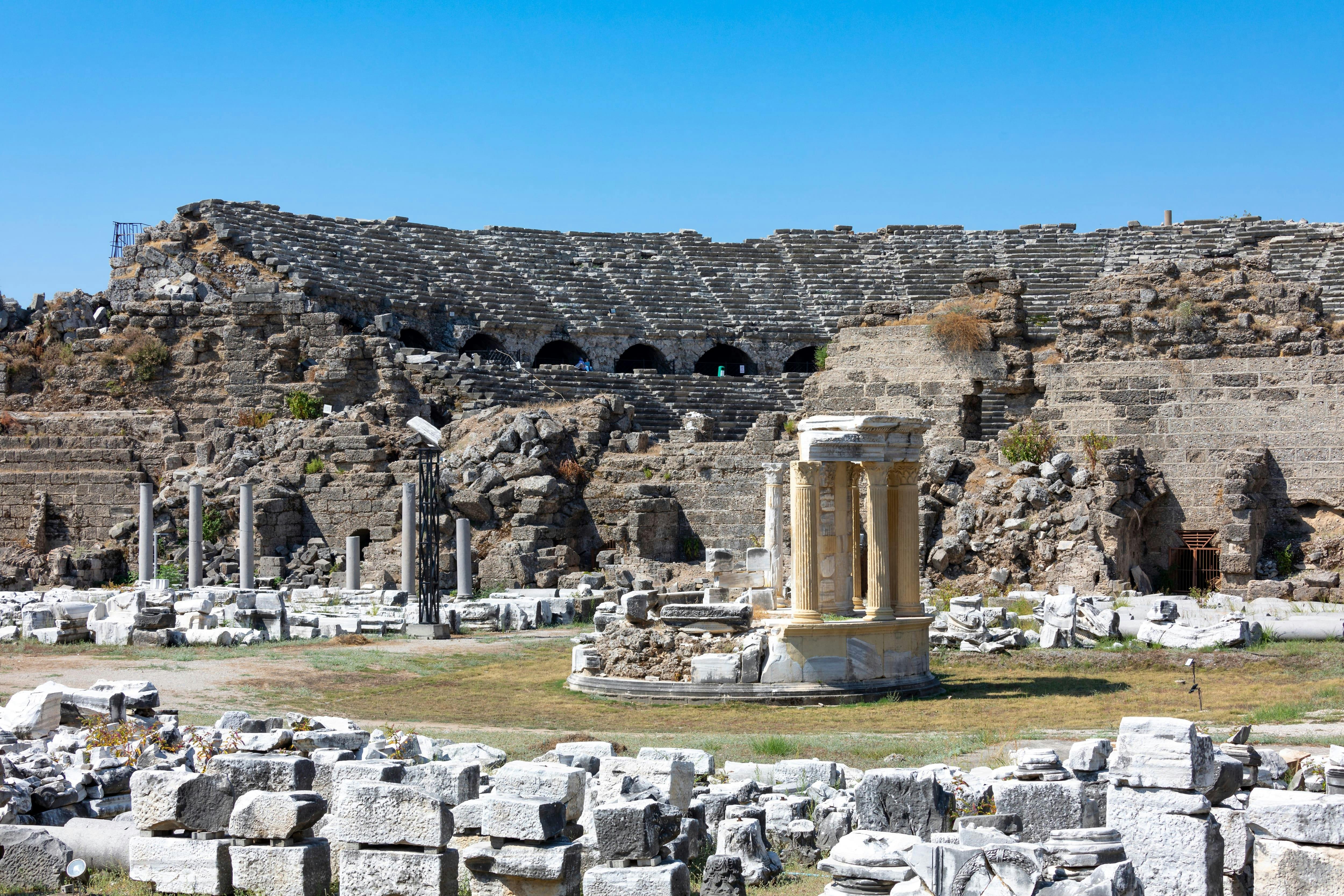 Side Ancient City Highlights Tour with Temple of Apollo