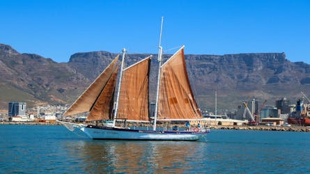 Tarde de 90 minutos na Cidade do Cabo ou experiência de barco à vela com champanhe ao pôr do sol