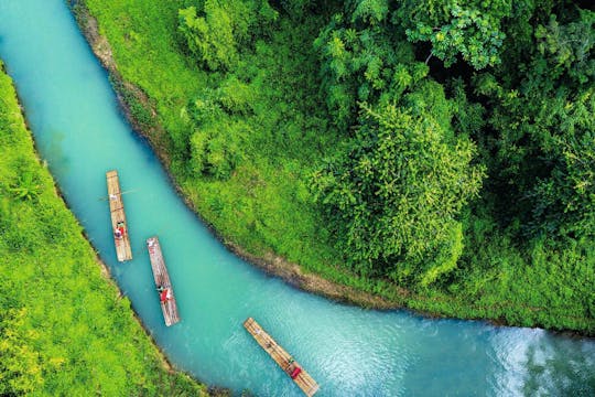 Martha Brae Rafting & Luminous Lagoon Tour with Dinner