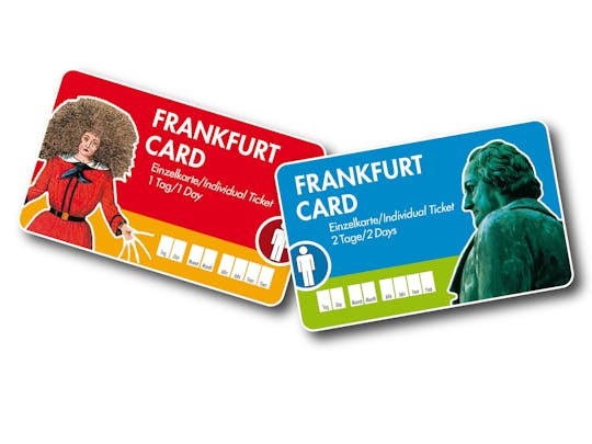 Biglietto per l'attrazione e il trasporto FrankfurtCard di 1 o 2 giorni
