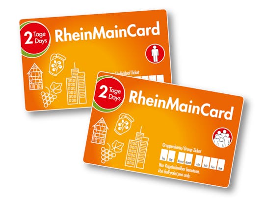 Boleto de transporte y atracción de 2 días de RheinMainCard