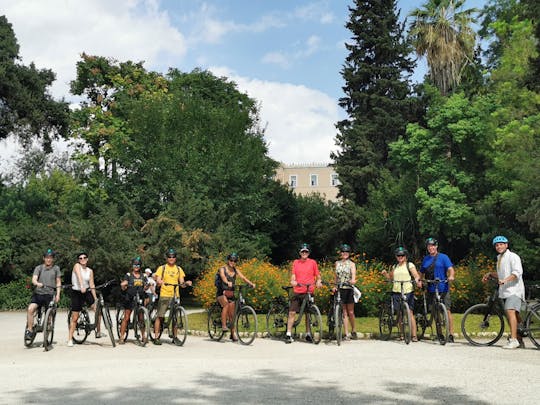 Tour en bicicleta eléctrica al atardecer en Atenas