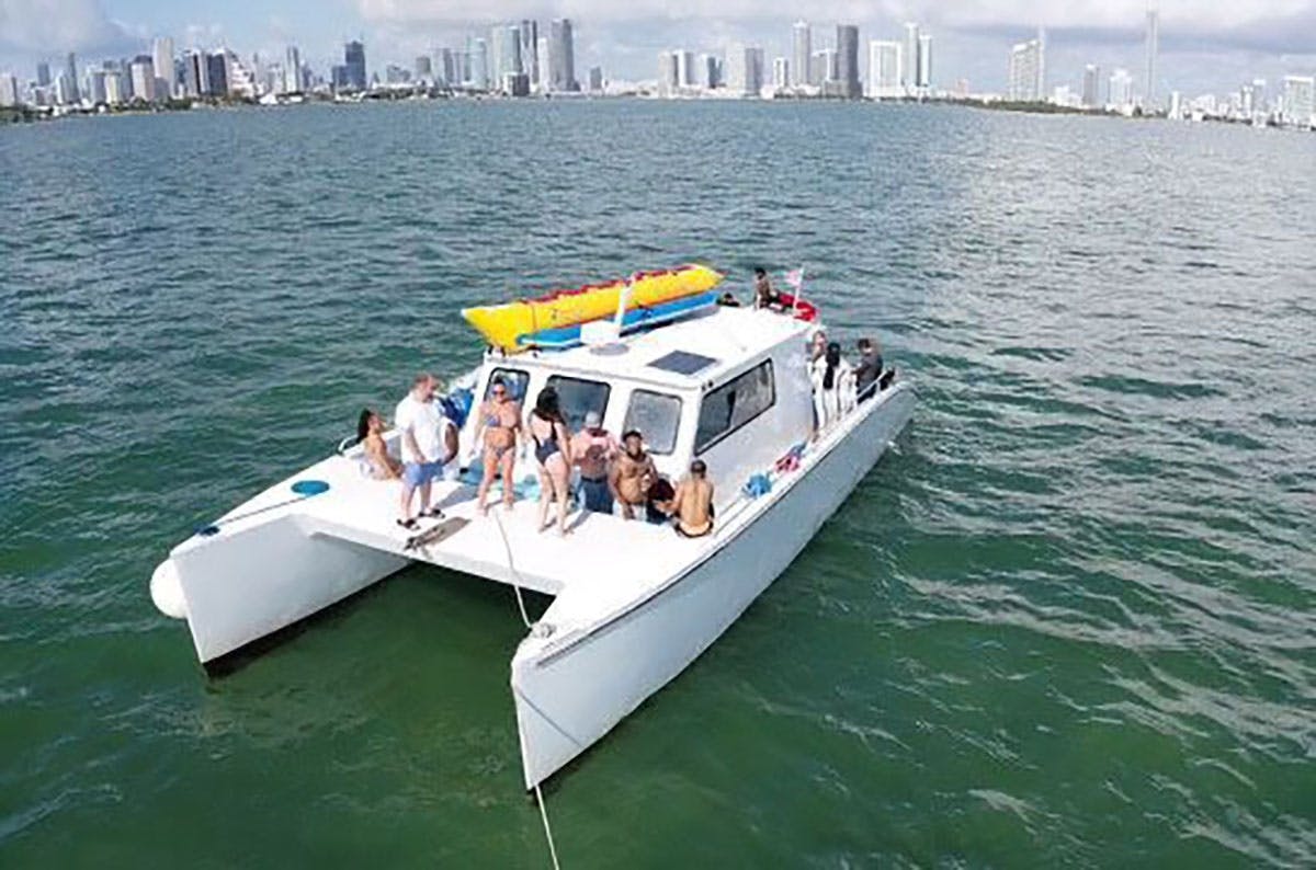 Miami catamaran cruise with jet ski and other water activities