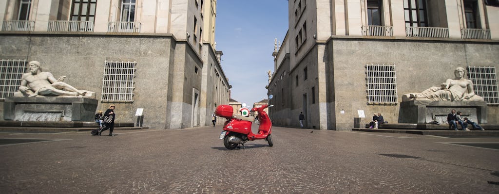 Vespa self-guided tour of Turin center with wine tasting