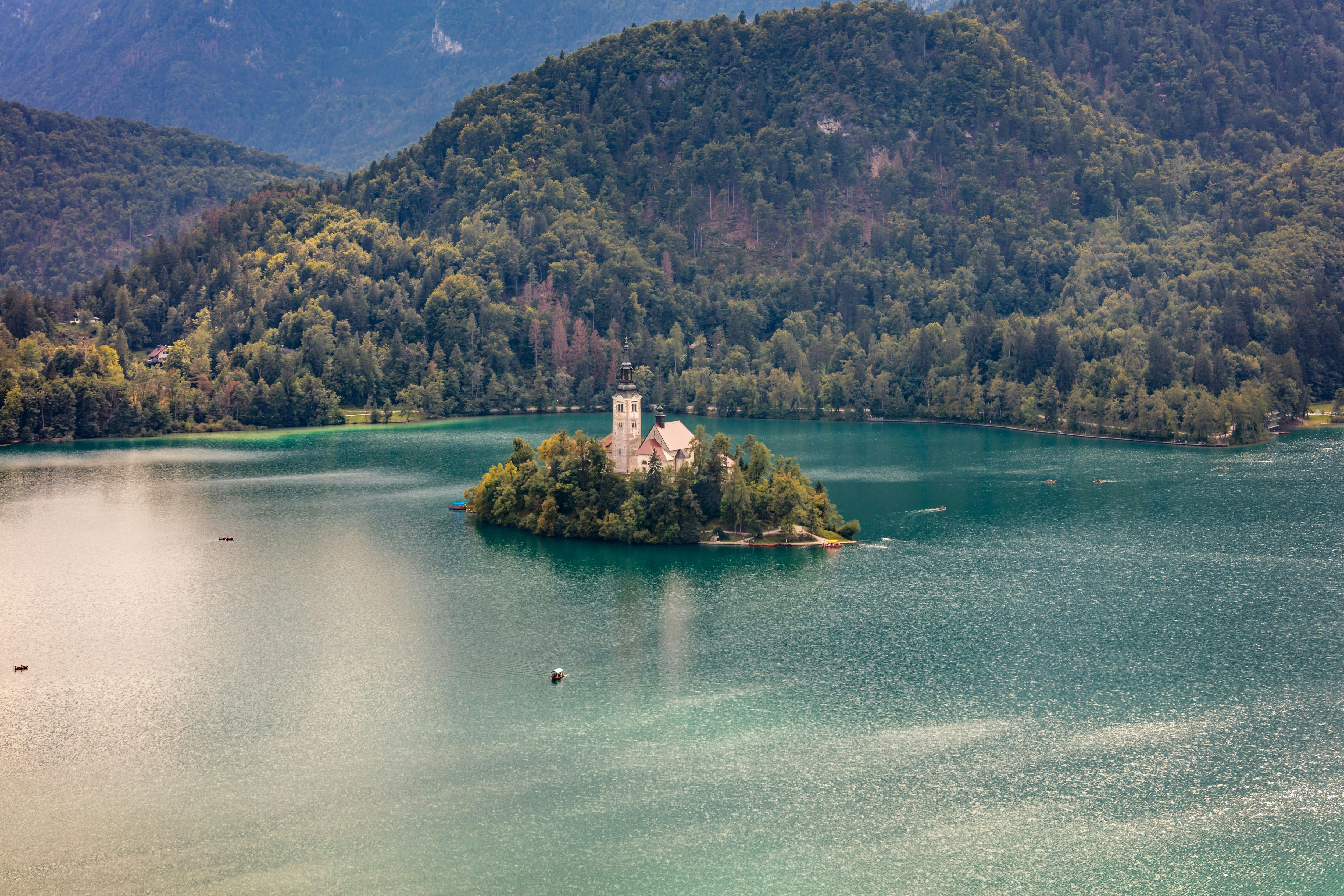 Visite d'été du lac de Bled avec le château de Bled et balade en bateau