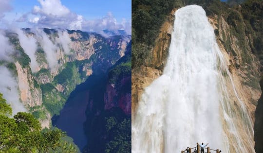 Sumidero Canyon, El Chiflón e Montebello excursão de 2 dias saindo de Tuxtla