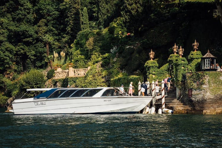 Varenna, Bellagio and Lugano private Como lake cruise from Milan