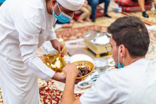 Traditional trolley tour of Dubai with a traditional meal