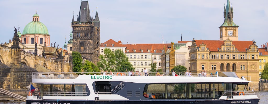 Sightseeing Eco-Cruise in Prague with Prosecco