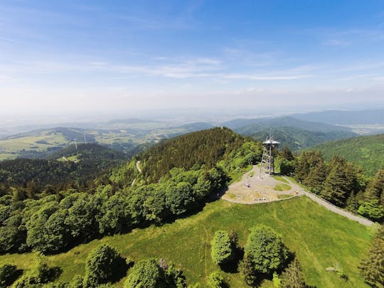 Traslado de Freiburg para Schauinsland para ciclistas de montanha