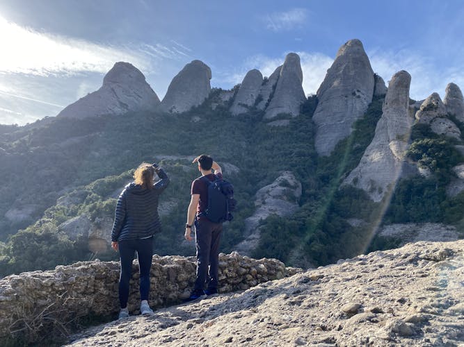 Montserrat hiking and horse riding experience from Barcelona