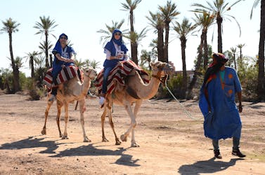 Passeio de camelo Palmeraie saindo de Marrakech com pausa para o chá
