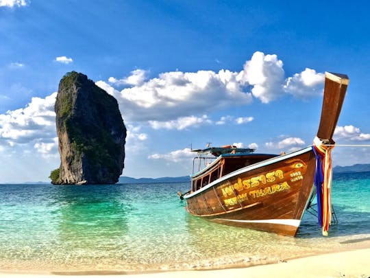 Excursion en bateau de plongée en apnée dans les 4 îles avec promenade sur le tombolo de Krabi