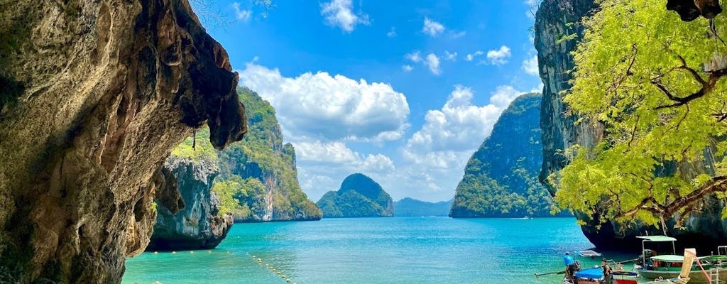 Snorkelboottocht op Hong Island met 360° uitzicht vanuit Krabi