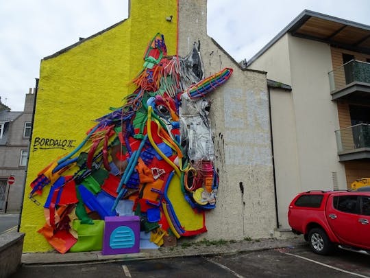 Tour guidato a piedi della città di Aberdeen street art