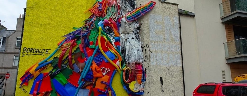 Visita guiada a pie privada de arte callejero en Aberdeen