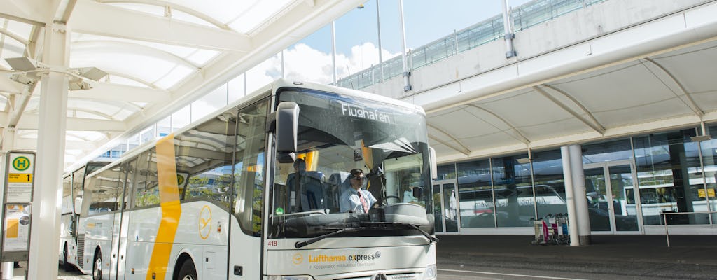 Autocarro expresso do aeroporto da Lufthansa de e para o centro da cidade de Munique