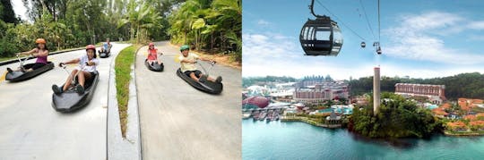 Téléphérique de Singapour et billet combiné Skyline Luge x4