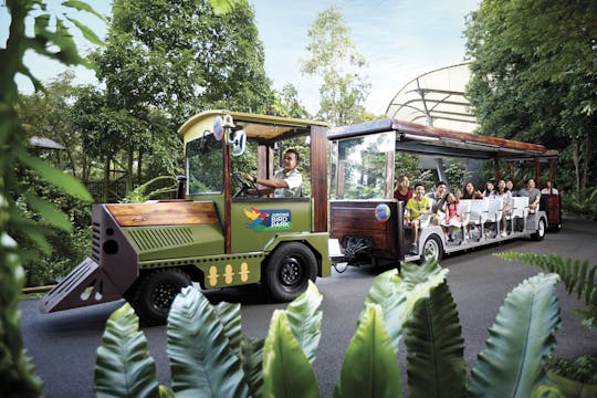 Boleto de entrada al zoológico de Singapur, incluido el tranvía