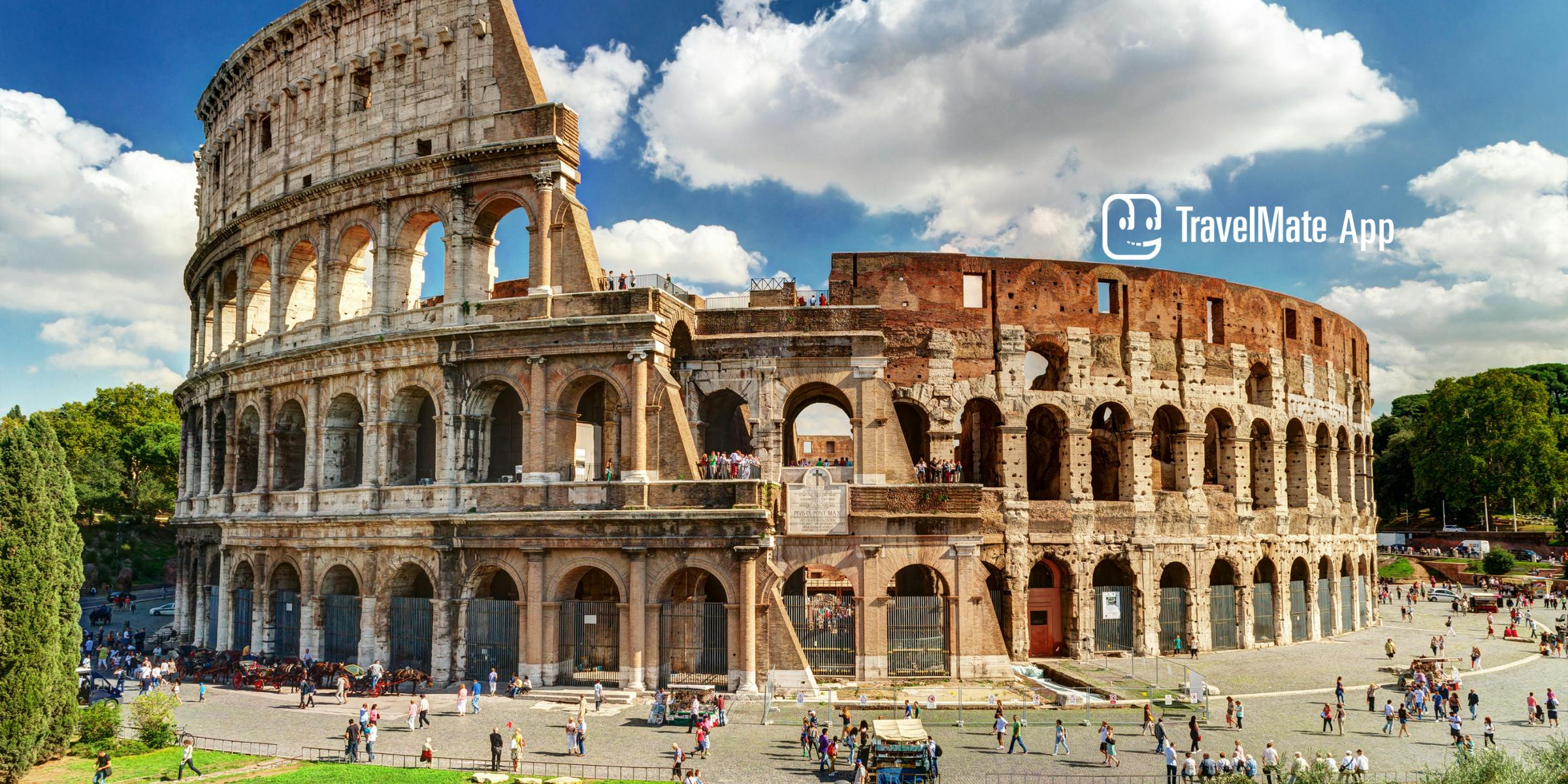Rome audio guide with TravelMate app