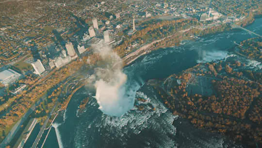 Wycieczka z przewodnikiem nad wodospad Niagara i lot helikopterem