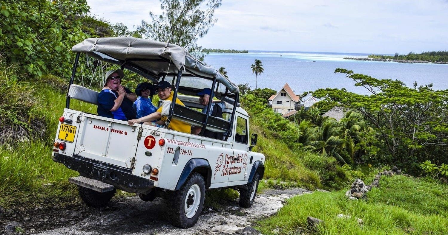 Bora Bora morgendliche kulturelle Allradtour mit einem Führer
