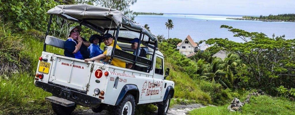 Bora Bora morning cultural four-wheel drive tour with a guide
