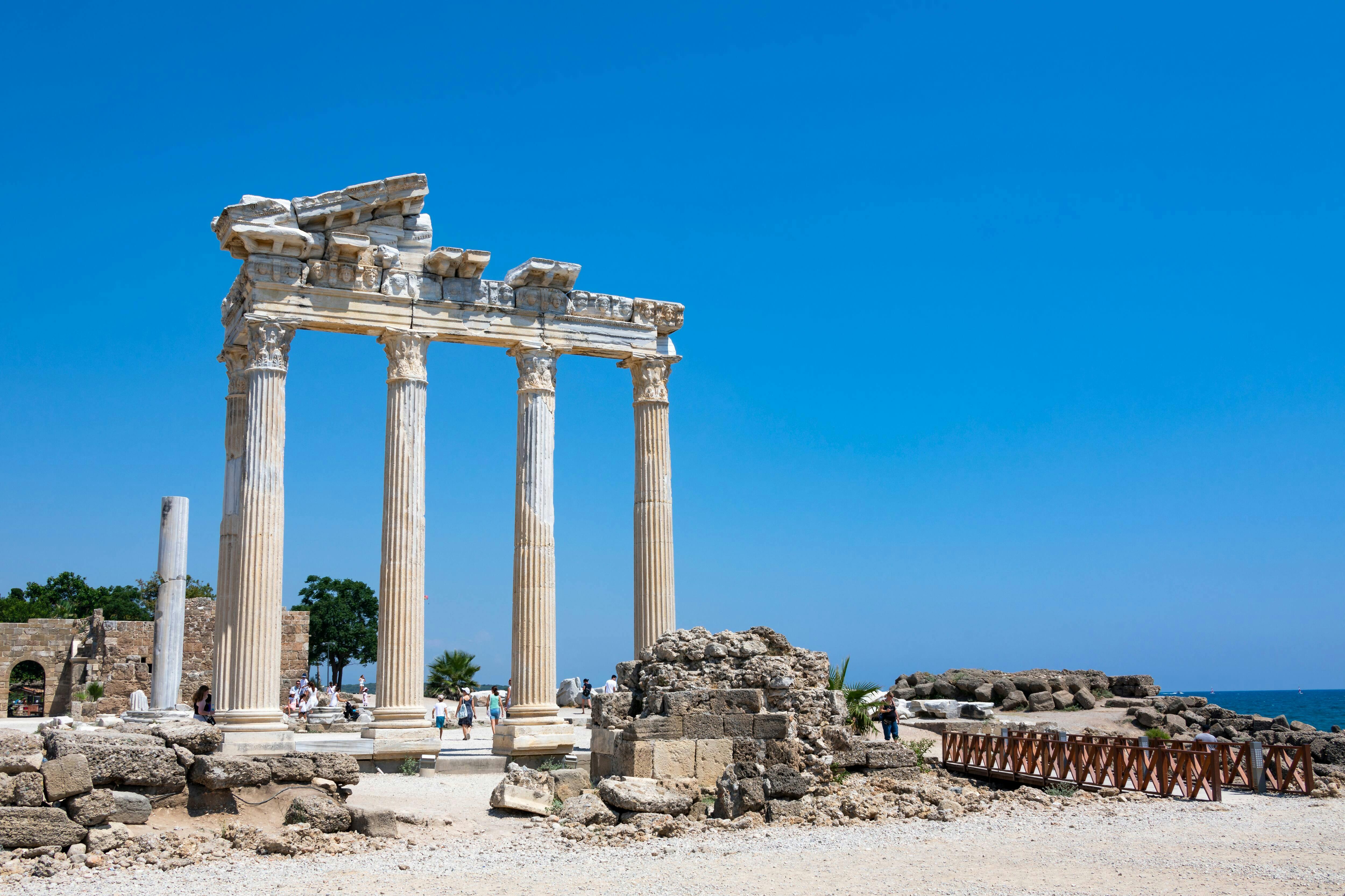 Side Ancient City Highlights Tour with Temple of Apollo