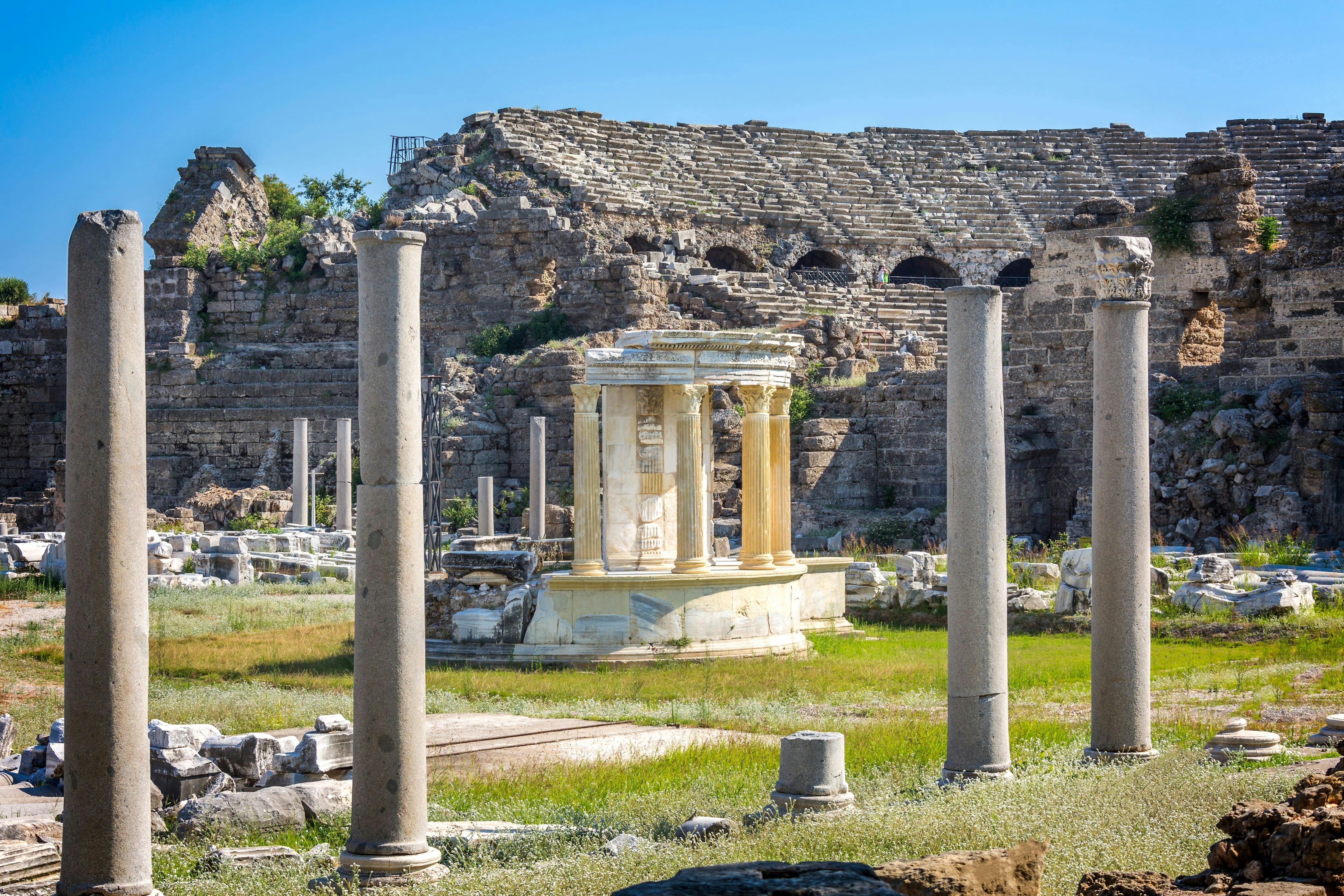 Side Ancient City Highlights Tour with Temple of Apollo